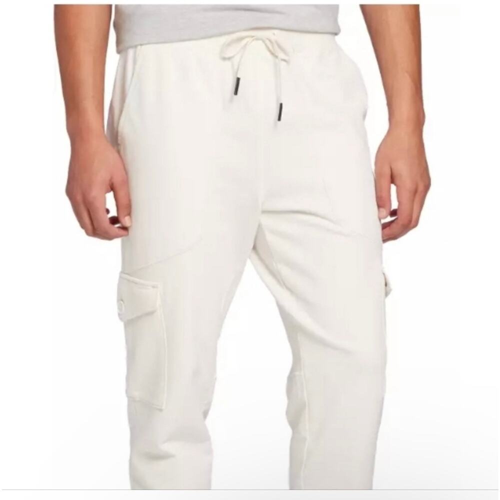 VRST NWT Ivory White Dark Cloud Cover Commuter Cargo Jogger Sweatpants XXL Men